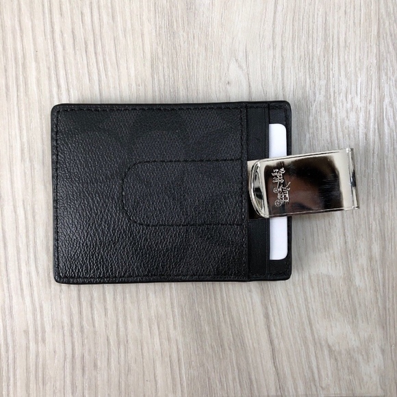 Coach 3 in 1 Signature C Money Clip Card Case Gift - Picture 3 of 6